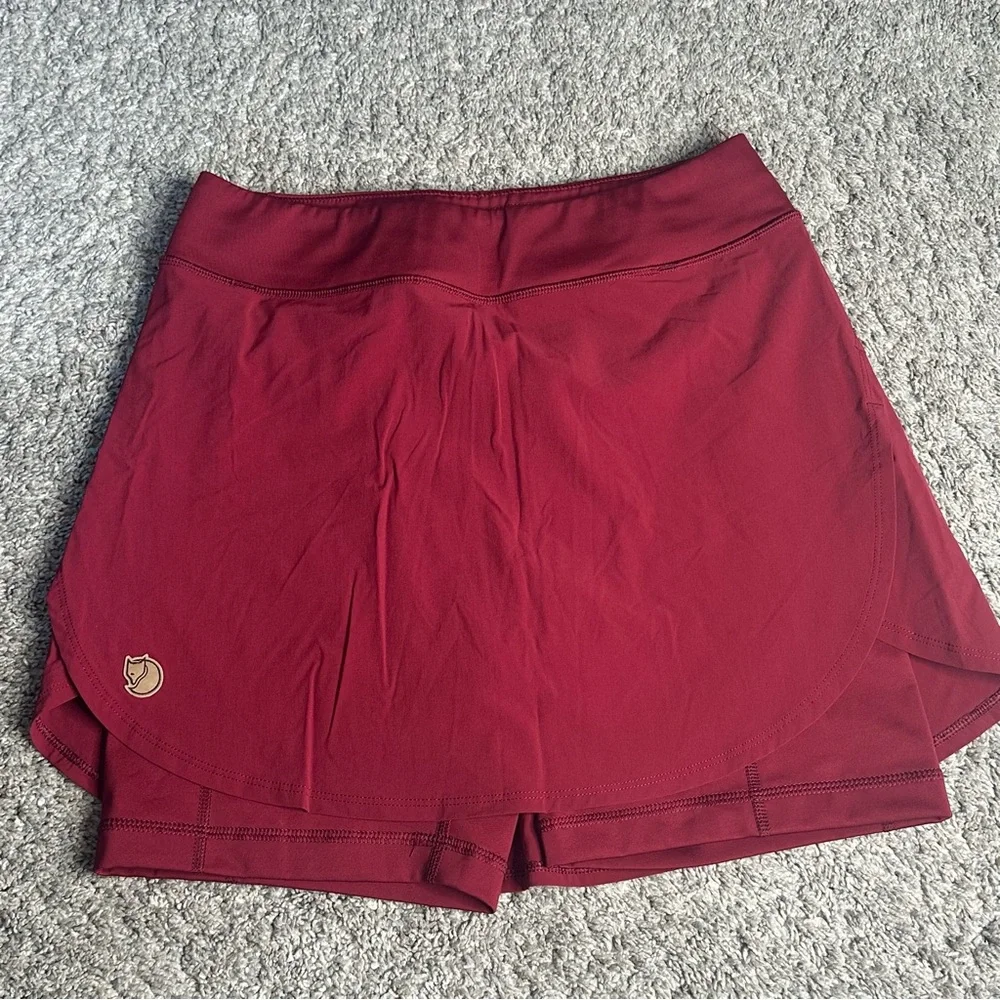 Fjällräven Abisko Midsummer Skort EU 36 US 27 28 4 6 maroon athletic Gorpcore - Picture 7 of 16